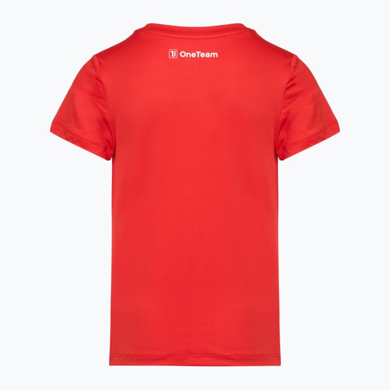 Kinder-Fußballset OneTeam Precision Set Trikot und Shorts rot 9