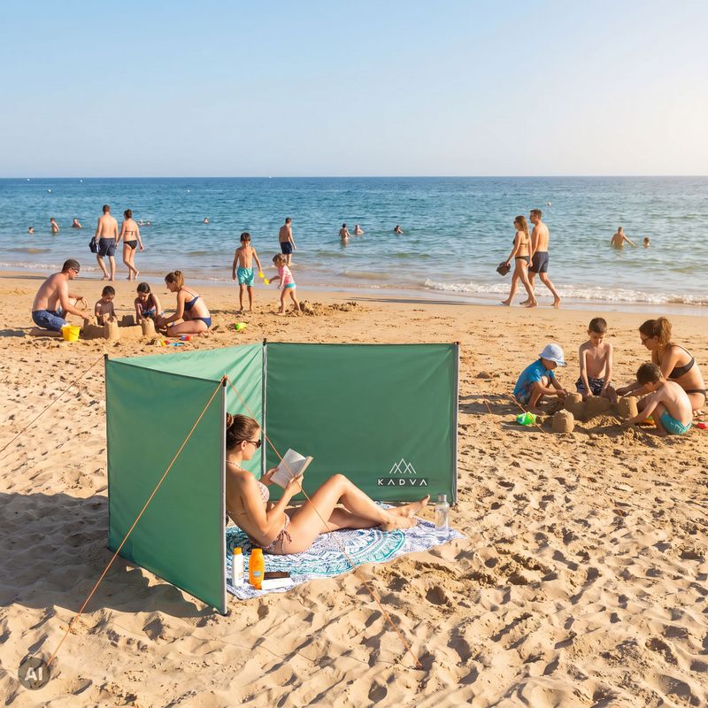 Camping-Sichtschutz KADVA Screen grün 3
