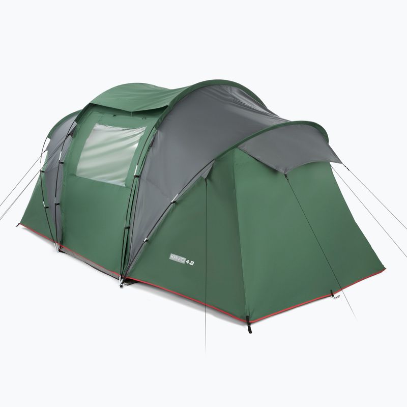 KADVA Kavio 4.2 4-Personen-Campingzelt grün 2