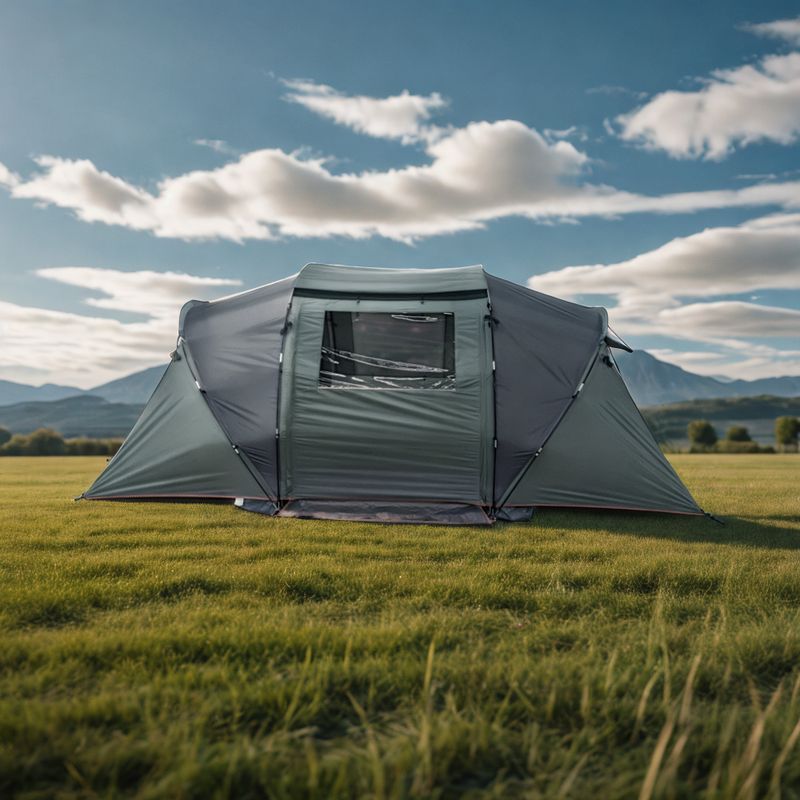 KADVA Kavio 4.2 4-Personen-Campingzelt grün 2