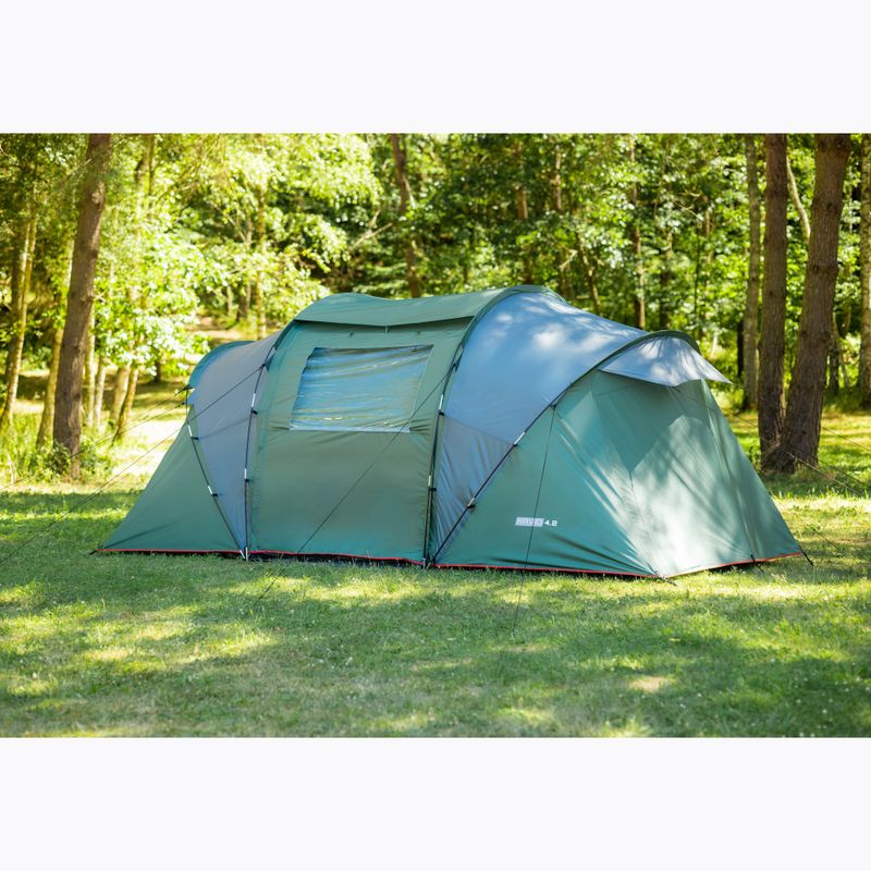 KADVA Kavio 4.2 4-Personen-Campingzelt grün 12