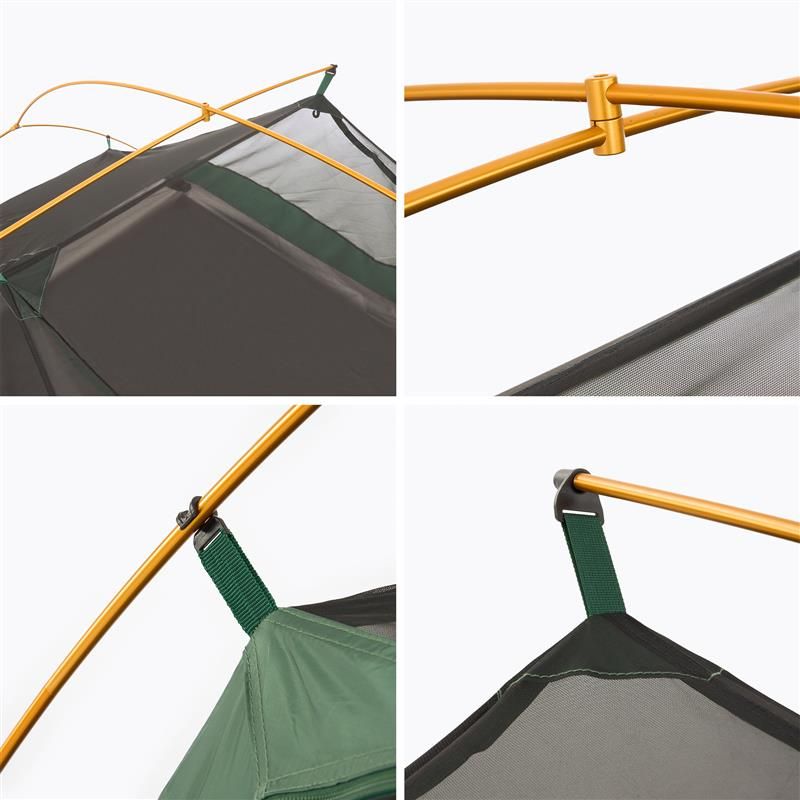 3-Personen Campingzelt KADVA Expedit 3 pro grün 8