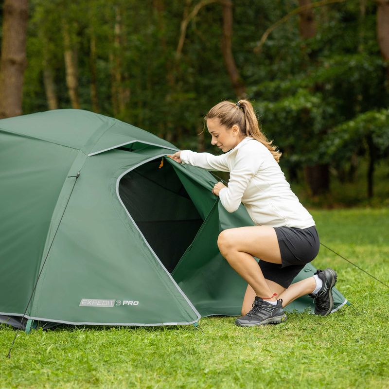 3-Personen Campingzelt KADVA Expedit 3 pro grün 13