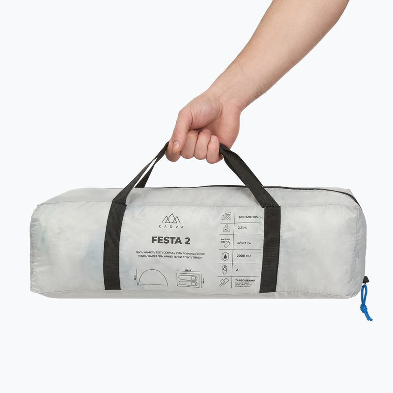 2‑Personen Campingzelt KADVA Festa 2 grey/blue 12