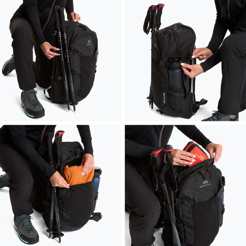 Touristenrucksack KADVA Okole 25 l schwarz 13