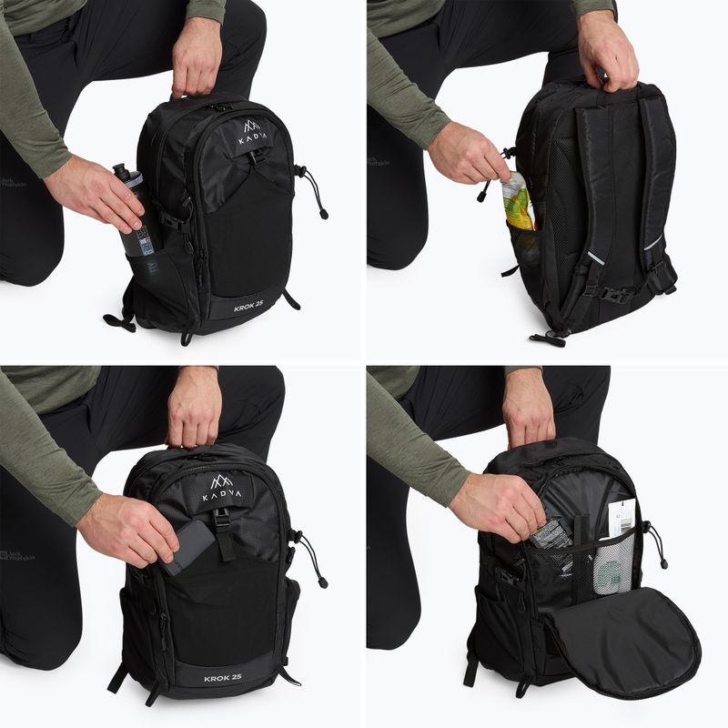 Tourenrucksack KADVA Laptopfach Schritt 25 l schwarz 8