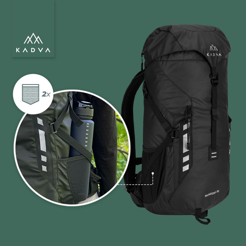 KADVA Mundoro 35 l Wanderrucksack schwarz 16