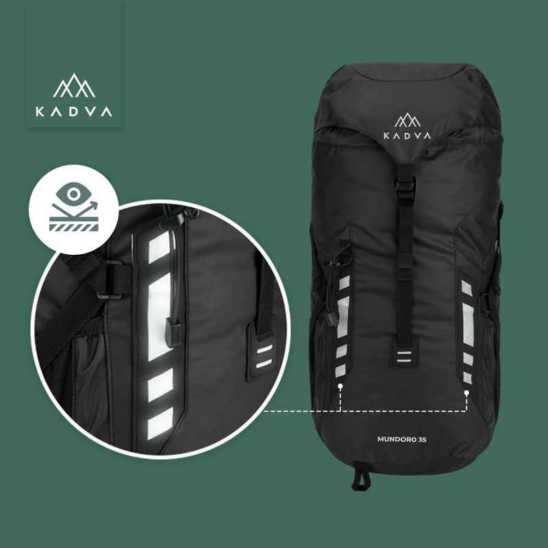 KADVA Mundoro 35 l Wanderrucksack schwarz 17