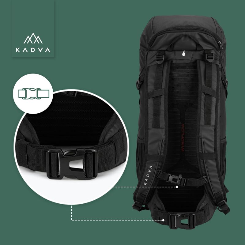 KADVA Mundoro 35 l Wanderrucksack schwarz 19