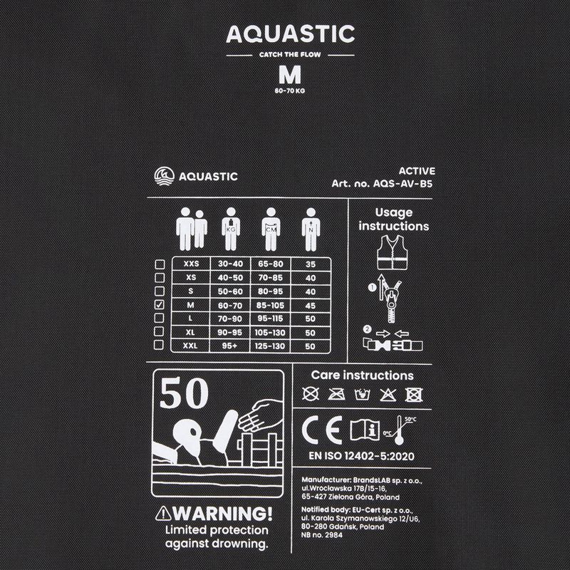 AQUASTIC Active 50N Sicherungsweste schwarz 6