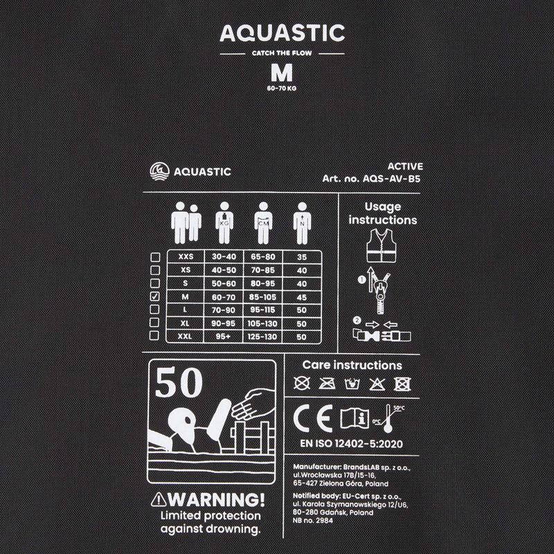 AQUASTIC Active 50N gelbe Sicherheitsweste 7