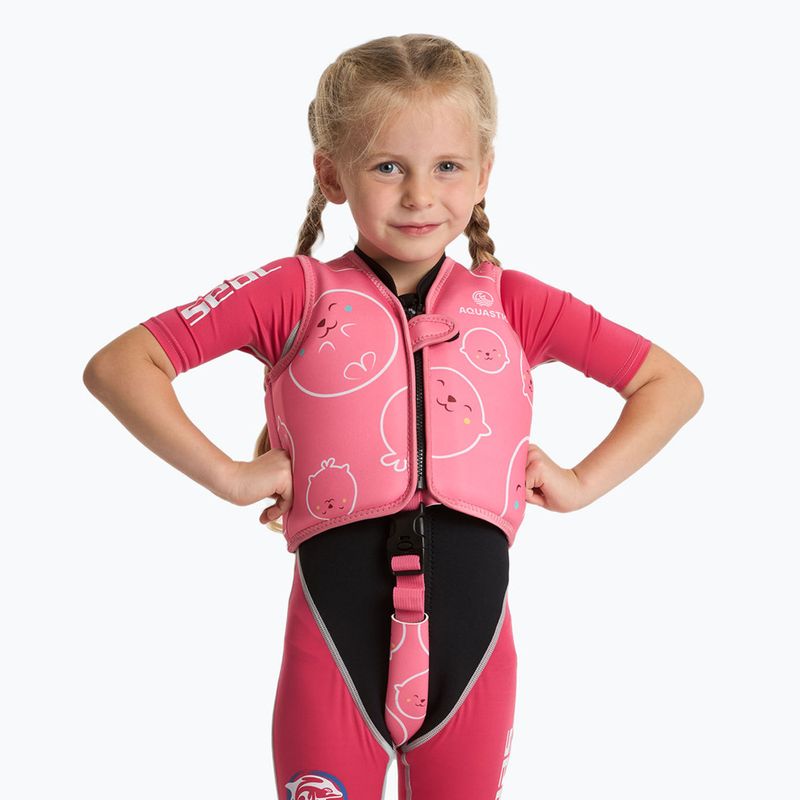 AQUASTIC Junior Kinder-Schwimmweste rosa 2