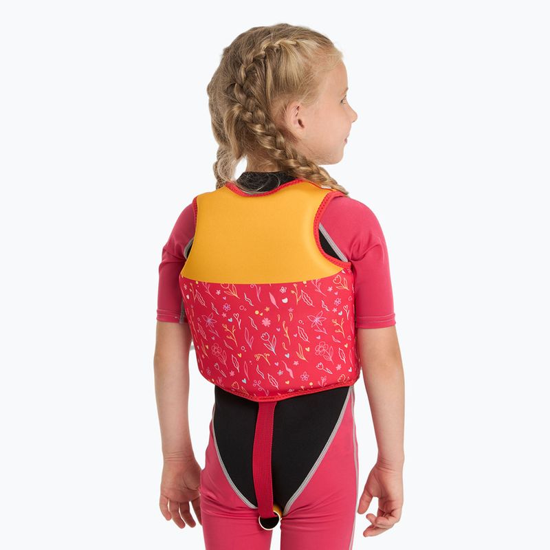AQUASTIC Junior Kinder-Schwimmweste rosa/gelb 4