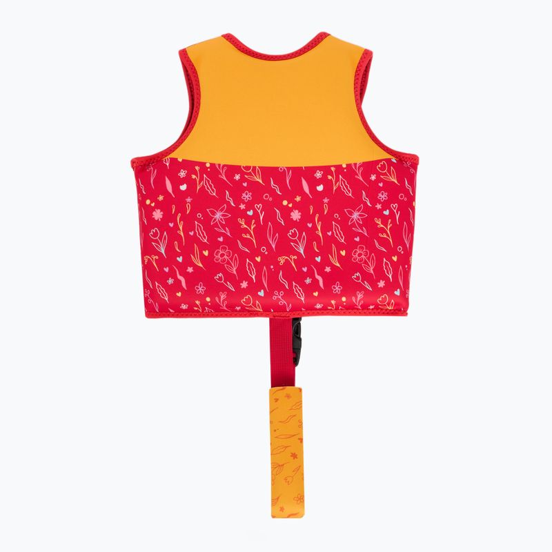 AQUASTIC Junior Kinder-Schwimmweste rosa/gelb 2