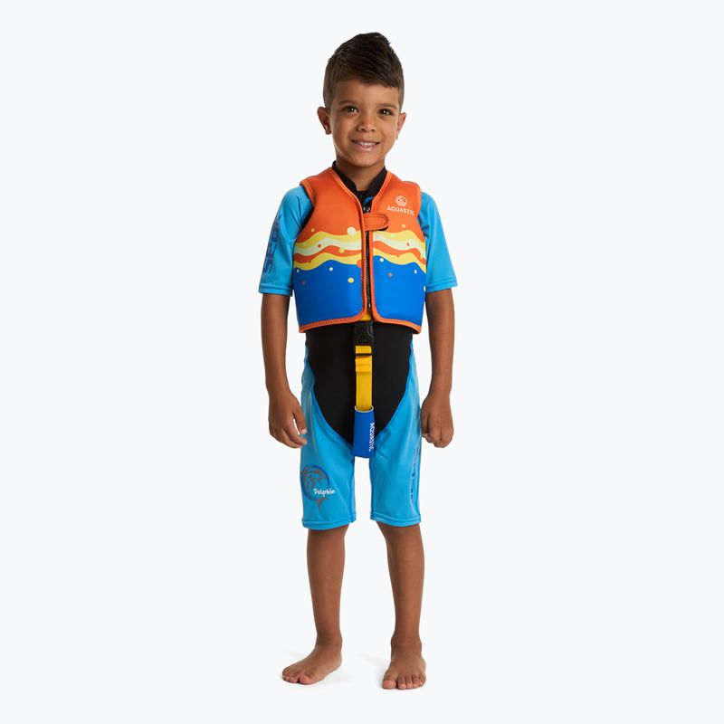AQUASTIC Junior orange/blaue Sicherungsweste 4