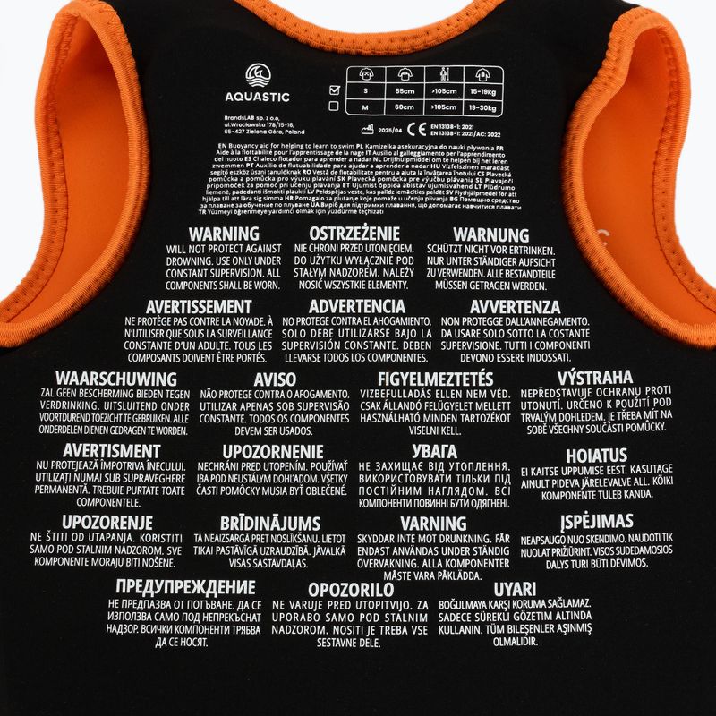 AQUASTIC Junior orange/blaue Sicherungsweste 7