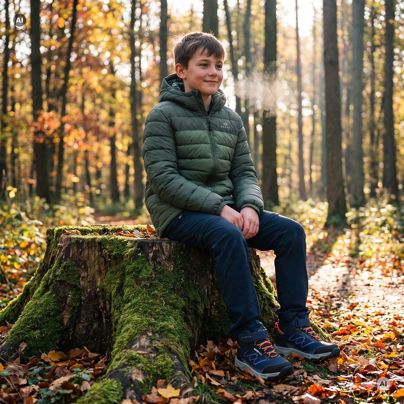 Kinderwattierte Jacke KADVA Snoway JRG grün 7