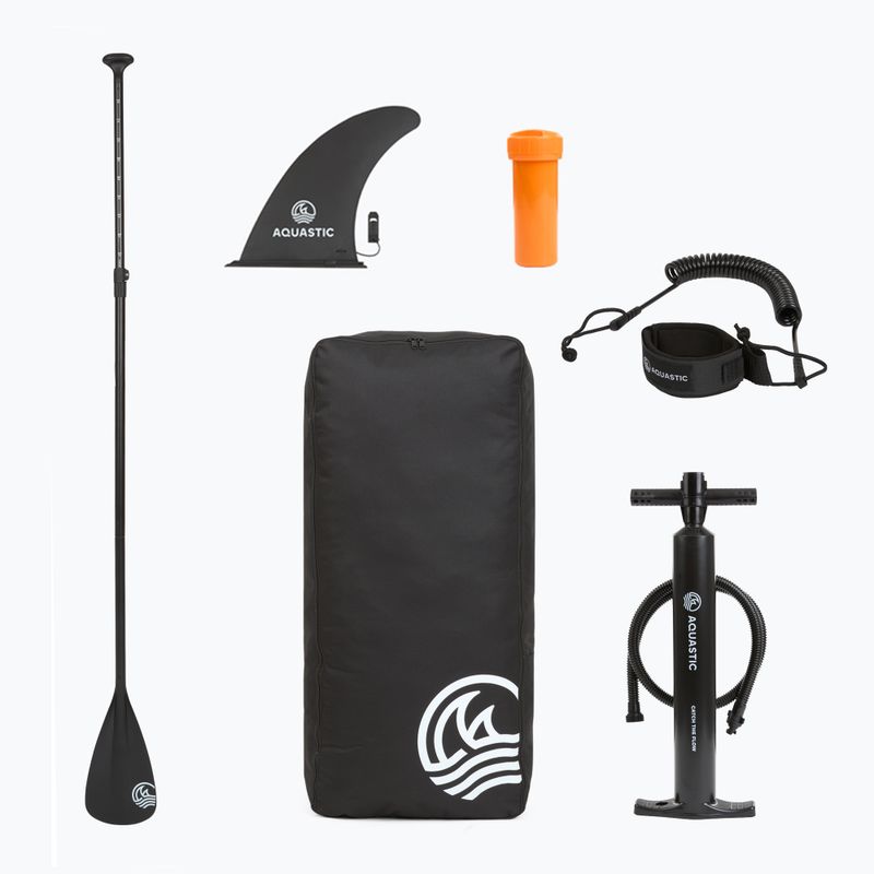 Set Board SUP aufblasbar AQUASTIC Taupo 10'8" Allround blau 17