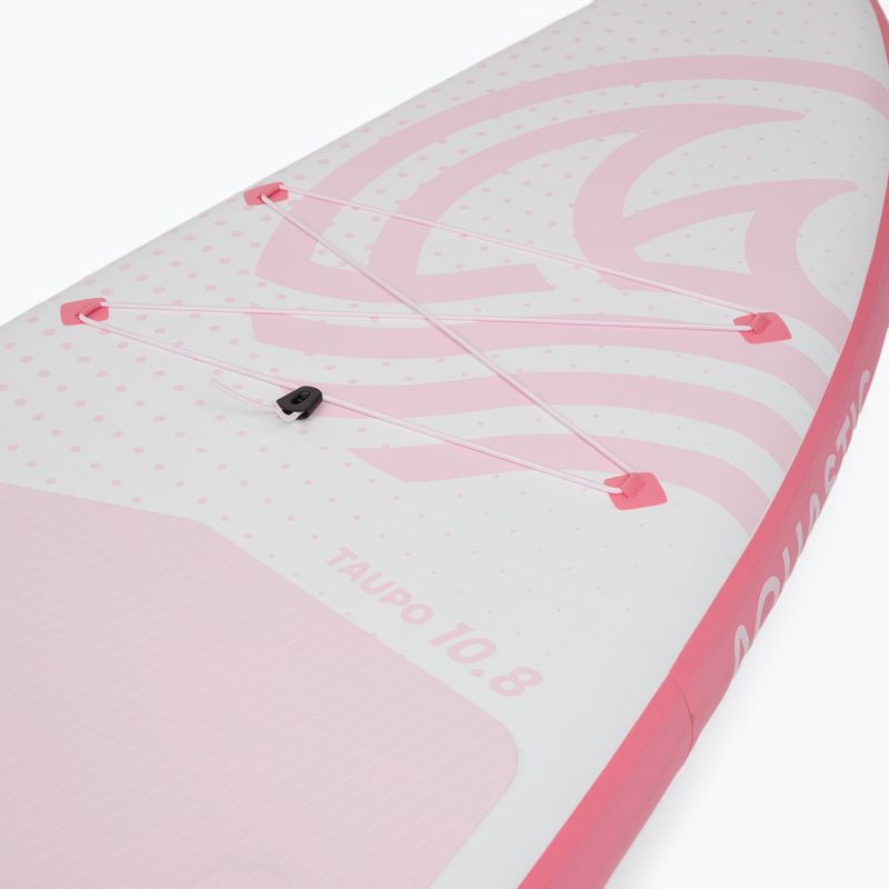 Set Board SUP aufblasbar AQUASTIC Taupo 10'8" Allround rosa 7