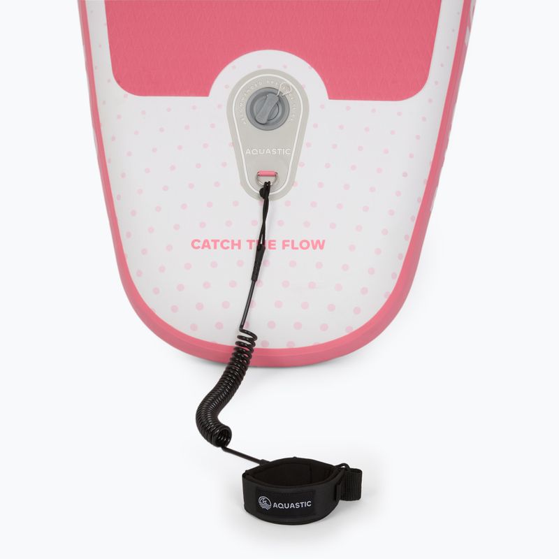 Set Paddleboard SUP aufblasbar AQUASTIC Taupo 10'8" allround pink 12
