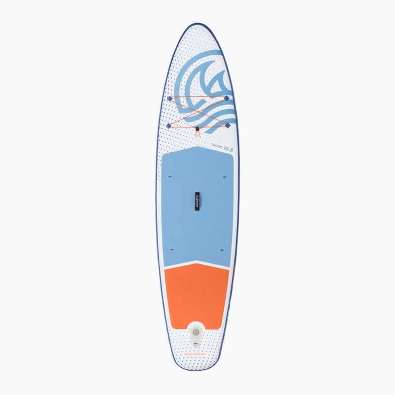 Set Board SUP aufblasbar AQUASTIC Taupo 10'8" Allround blau 3