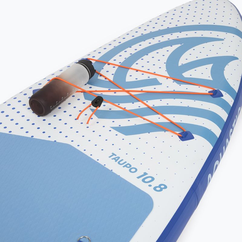 Set Board SUP aufblasbar AQUASTIC Taupo 10'8" Allround blau 11
