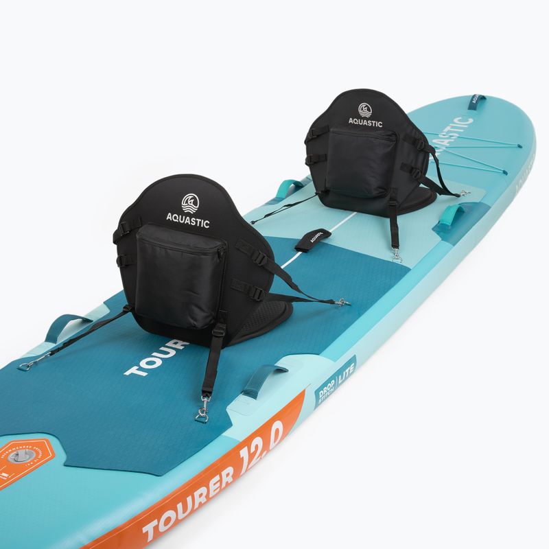Set Paddleboard SUP aufblasbar AQUASTIC Tourer 12'0" 2-os green 12