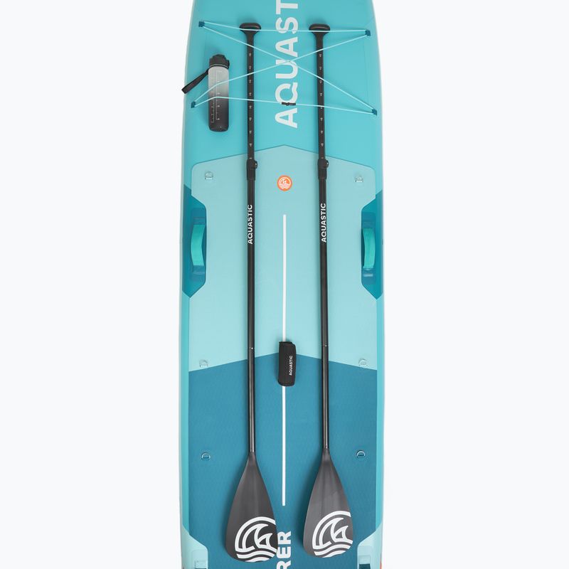 Set Paddleboard SUP aufblasbar AQUASTIC Tourer 12'0" 2-os green 13