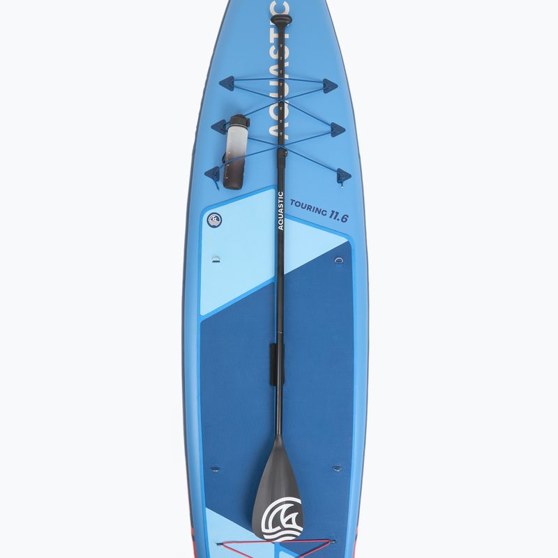 Set Board SUP aufblasbar AQUASTIC Touring 11'6" blau 13