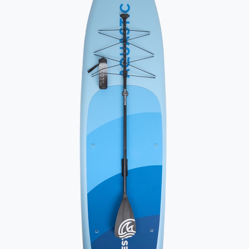Set Paddleboard SUP aufblasbar AQUASTIC This 12'0" blue 13
