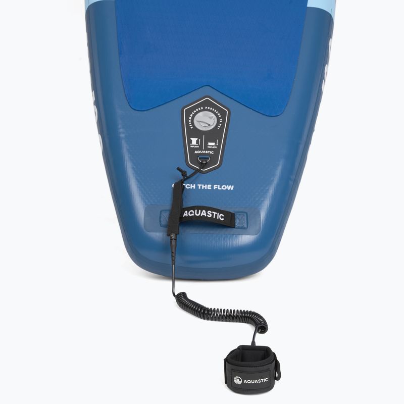 Set Paddleboard SUP aufblasbar AQUASTIC This 12'0" blue 14