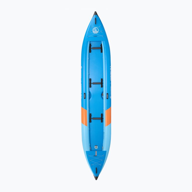 Aufblasbares 3‑Personen‑Kajak AQUASTIC Cortez 15'7" hybrid blue 4