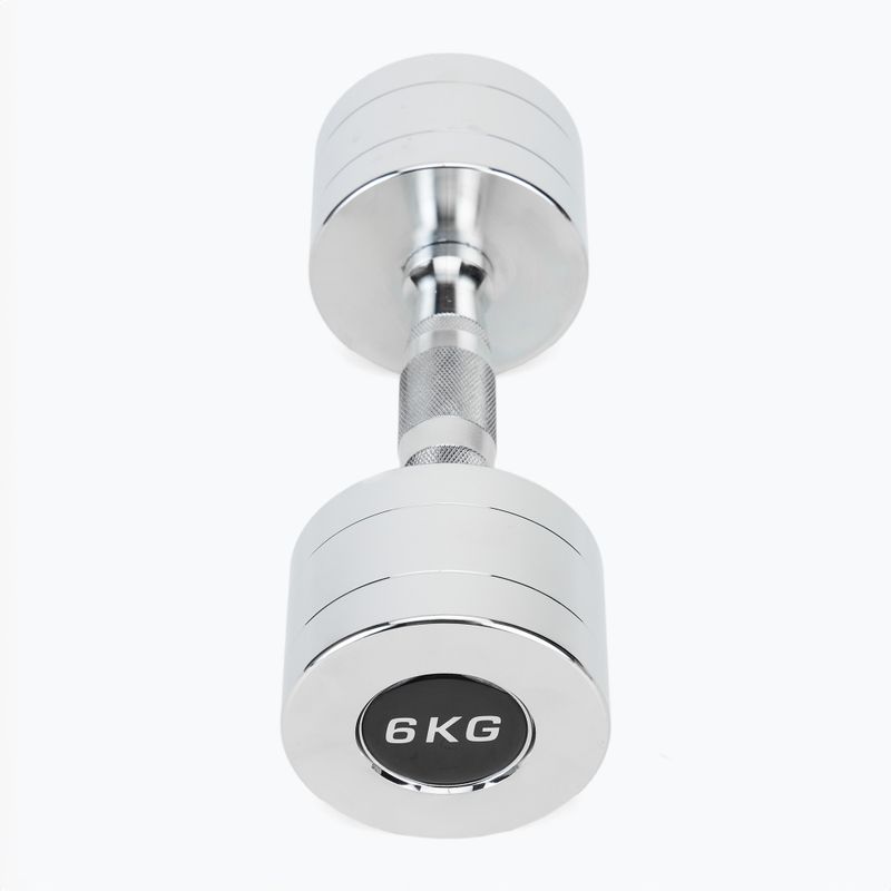 Verchromte Hanteln XTREXO 2x6 kg Silber 3