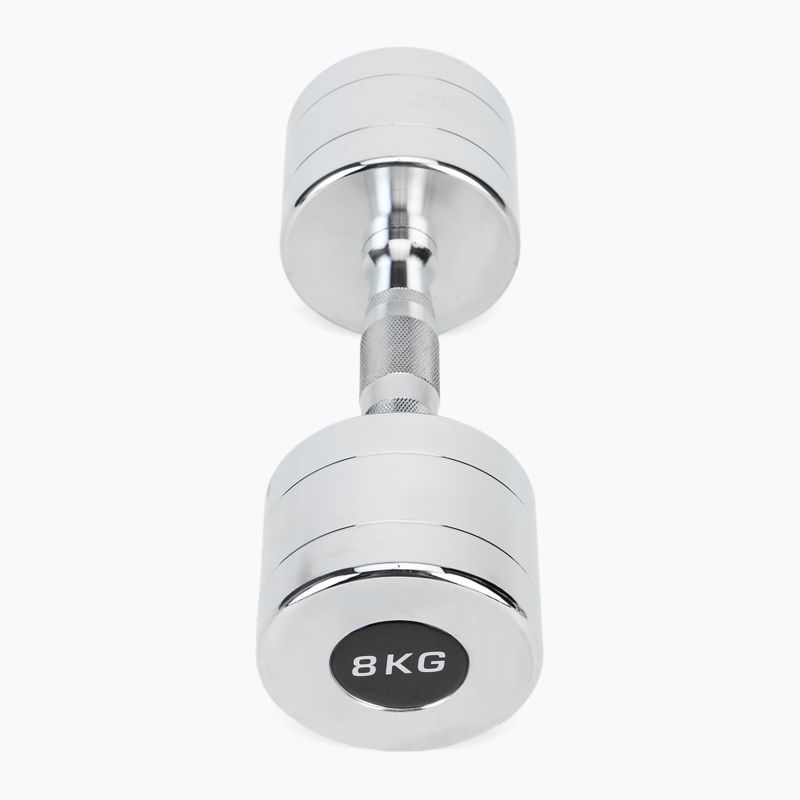 Verchromte Hanteln XTREXO 2x8 kg Silber 3