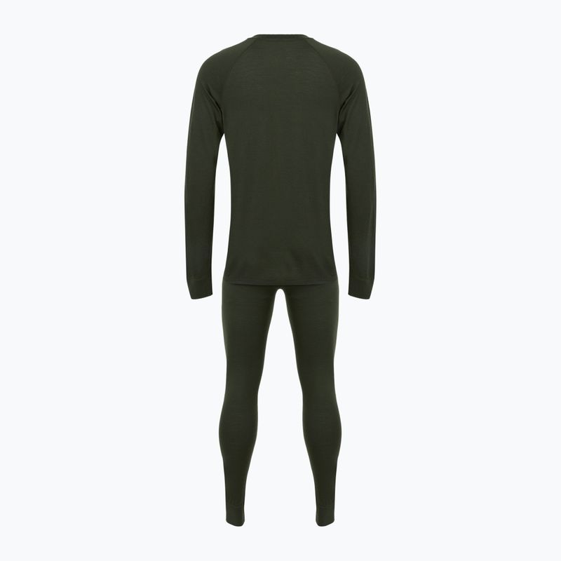 Herren Thermo-Unterwäsche-Set WOOLCANO Merino 100% SET0540 grün 12