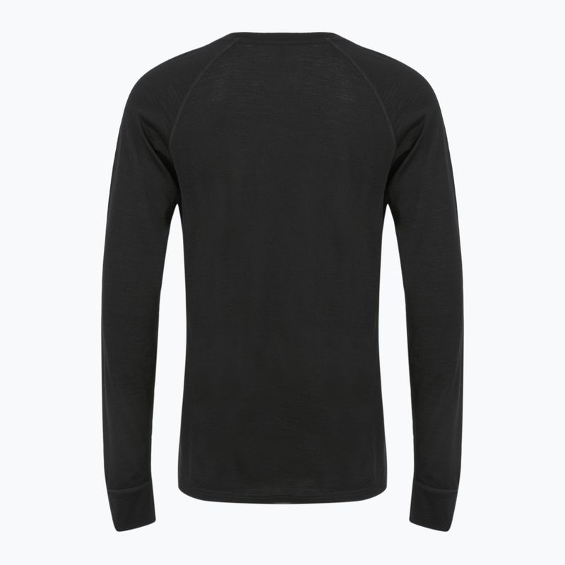 Herren 100% WOOLCANO MERINO Thermo-Sweatshirt TOP0538 schwarz 8
