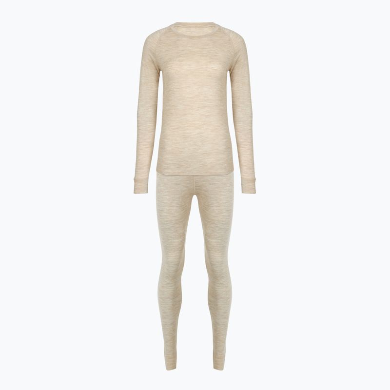 Damen Thermo-Unterwäsche-Set WOOLCANO Merino 100% SET0543 beige 10