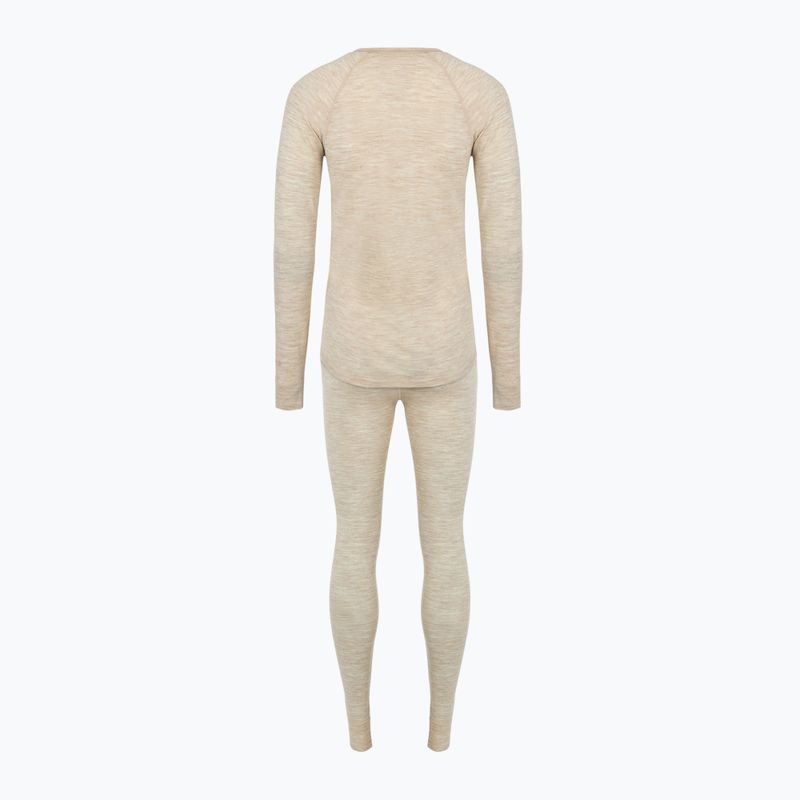 Damen Thermo-Unterwäsche-Set WOOLCANO Merino 100% SET0543 beige 11