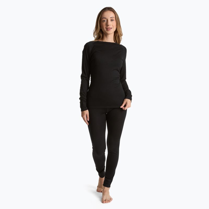 Damen Thermo-Sweatshirt WOOLCANO 100% Merino TOP0541 schwarz 2