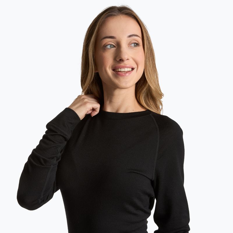 Damen Thermo-Sweatshirt WOOLCANO 100% Merino TOP0541 schwarz 5