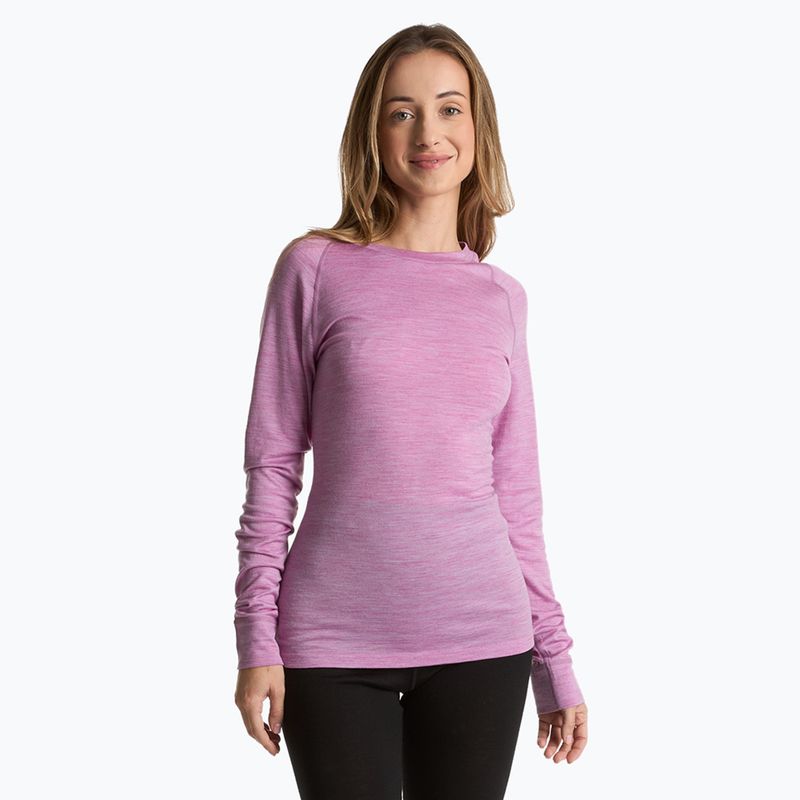 Damen Thermo-Sweatshirt WOOLCANO 100% Merino TOP0541 lila