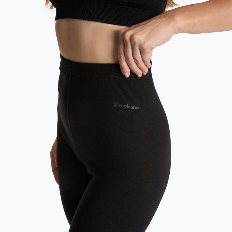 Thermoaktive Damenhose WOOLCANO 100% Merino PANT0542 schwarz 5