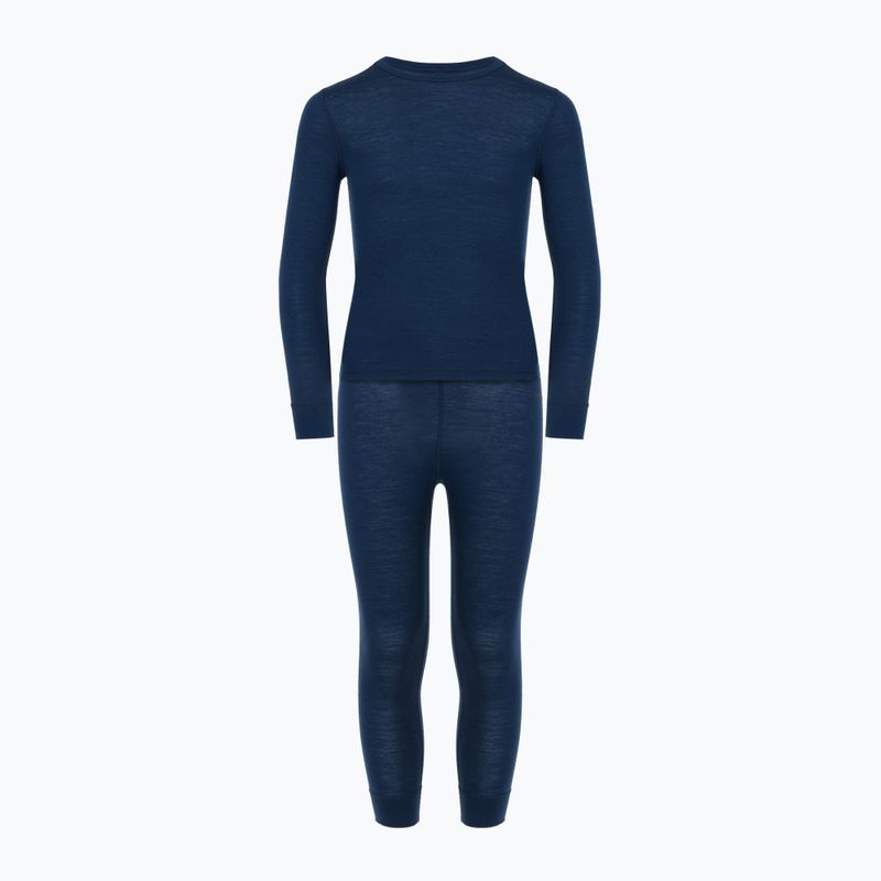 Kinder Thermo-Unterwäsche-Set WOOLCANO Merino 100% SET0683 marineblau 2