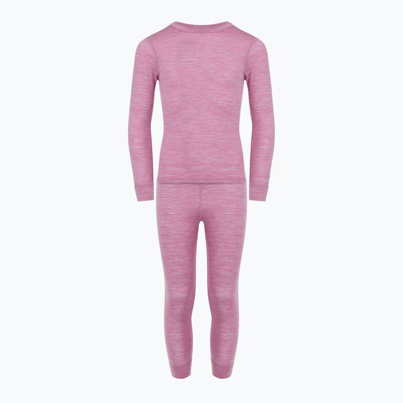 Kinder Thermo-Unterwäsche-Set WOOLCANO Merino 100% SET0683 lila 2