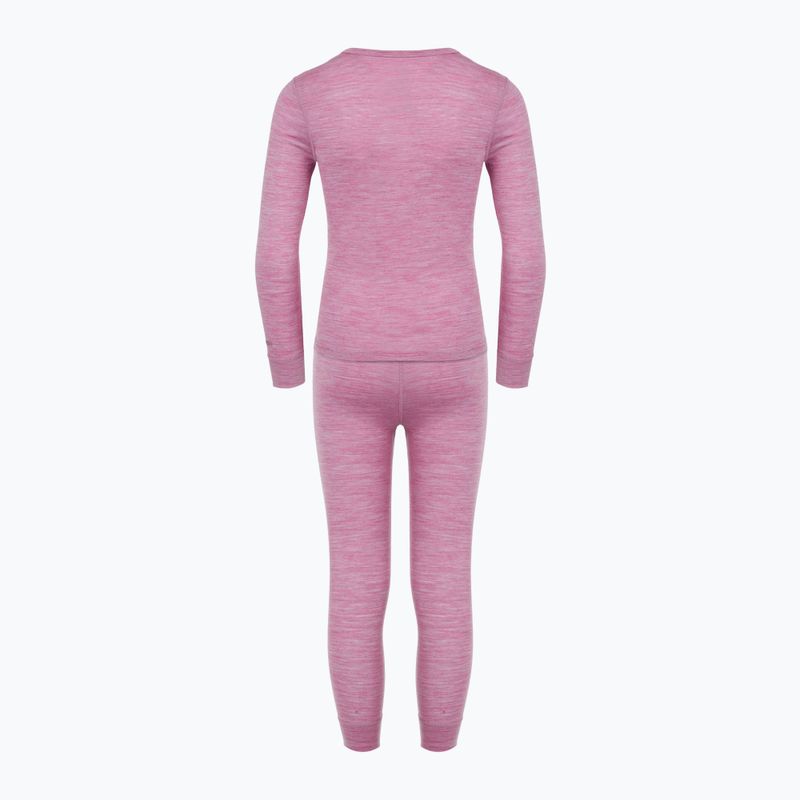 Kinder Thermo-Unterwäsche-Set WOOLCANO Merino 100% SET0683 lila 3