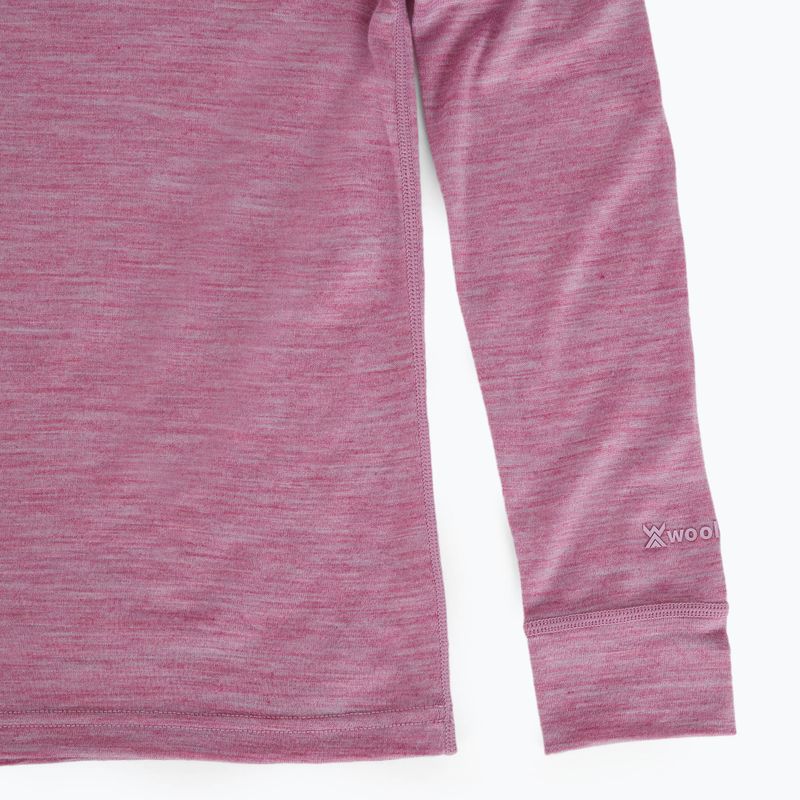 Kinder Thermo-Unterwäsche-Set WOOLCANO Merino 100% SET0683 lila 7