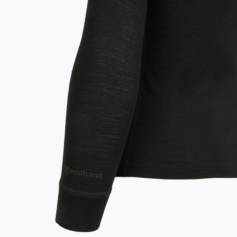 WOOLCANO Kinder Thermo-Sweatshirt 100% MERINO TOP00947 schwarz 5