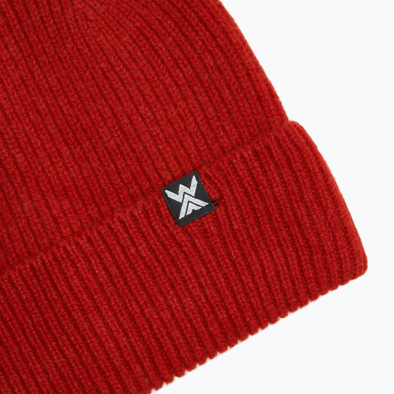 Mütze WOOLCANO MERINO 100% HAT0440 bordeaux 3