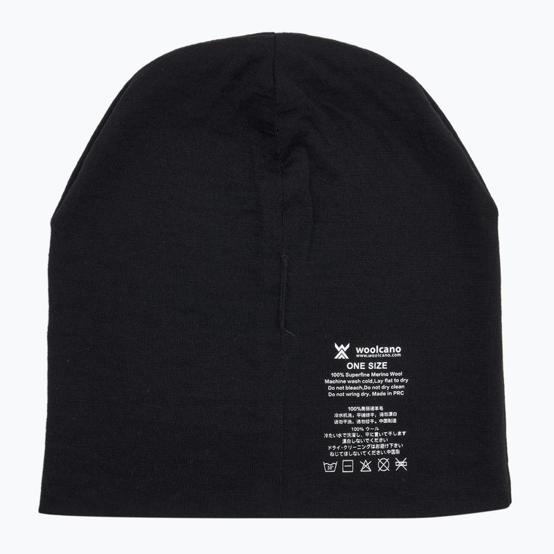 Mütze WOOLCANO MERINO 100% HAT0441 schwarz 5