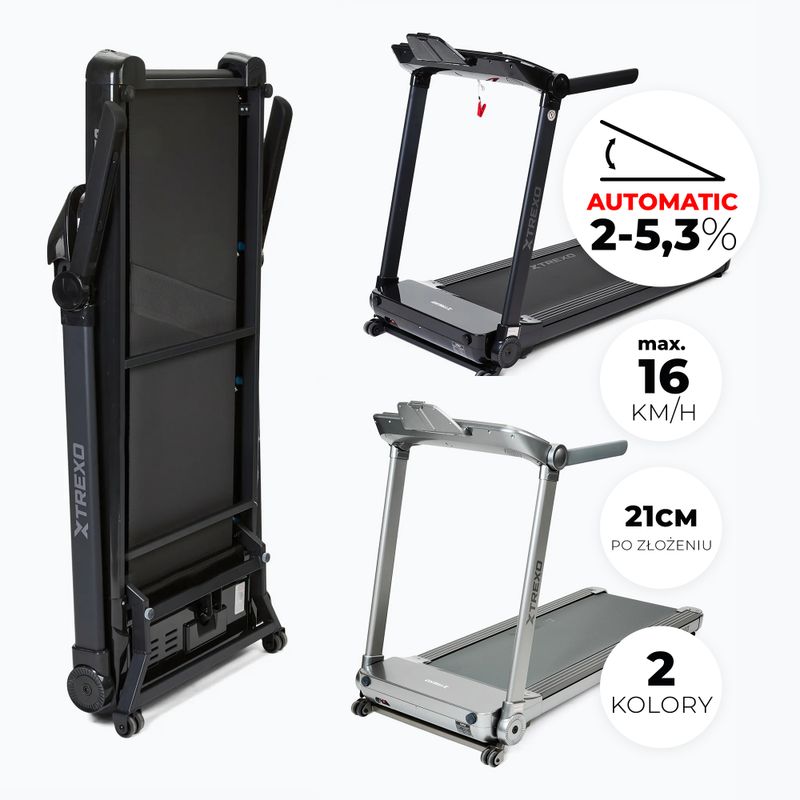 Elektrisches Laufband XTREXO TXO-X250-S Silber 3